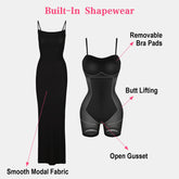 Maxikleid mit integriertem Shapewear-Slip